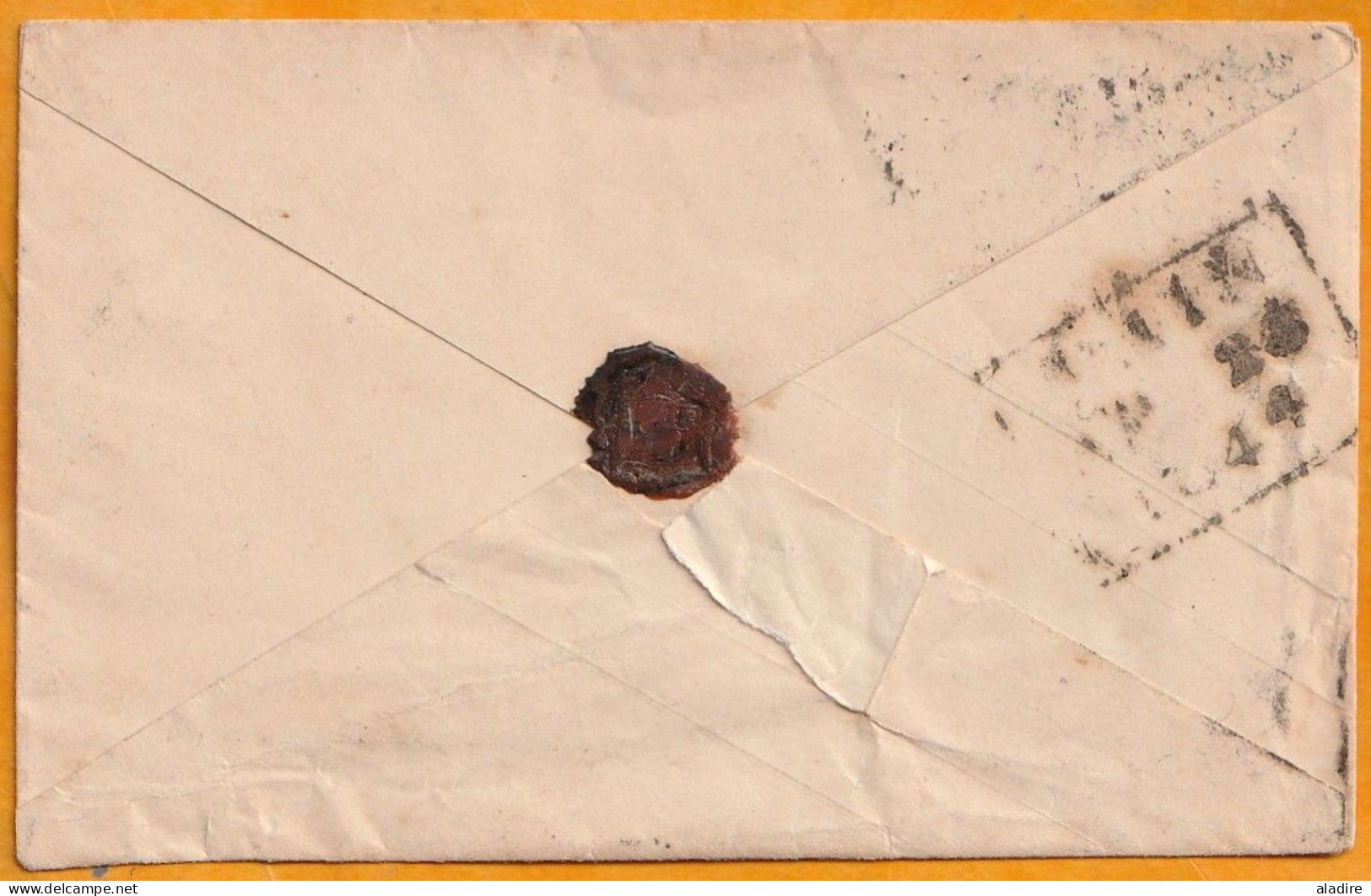 1844 - QV 1d Pink Postal Stationery Cover - Maltese Cross And Local Postmark - GOLSPIE, Highlands, Scotland - Postmark Collection