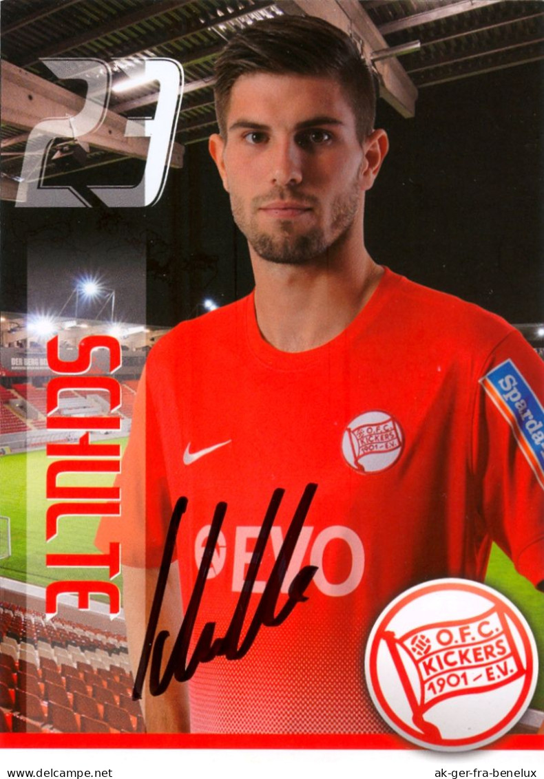 Fußball-Autogrammkarte AK Dennis Schulte Kickers Offenbach 13-14 Neunkirchen-Seelscheid Carl Zeiss Jena 1. FC Köln II - Autógrafos