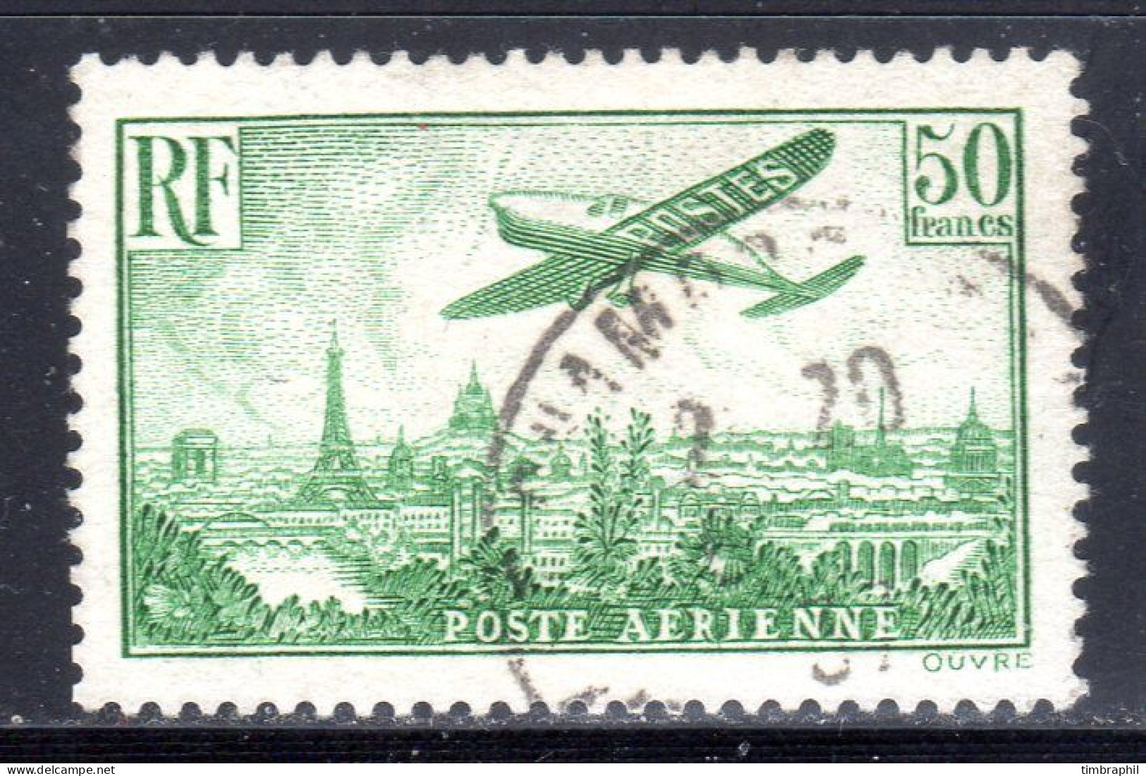 N° 14 (Poste Aérienne) Oblitéré SUPERBE: COTE= 420 € - 1927-1959 Oblitérés