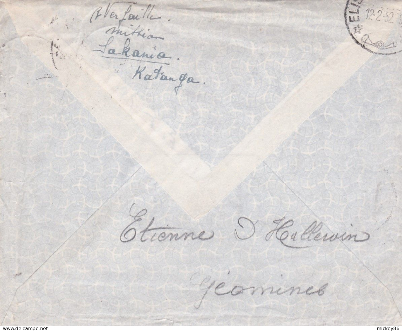 Congo Belge -1958--Lettre SAKANIA  Pour MOUSCRON (Belgique) .timbres Sur Lettre..beau Cachet.. Courrier Inclus - Storia Postale