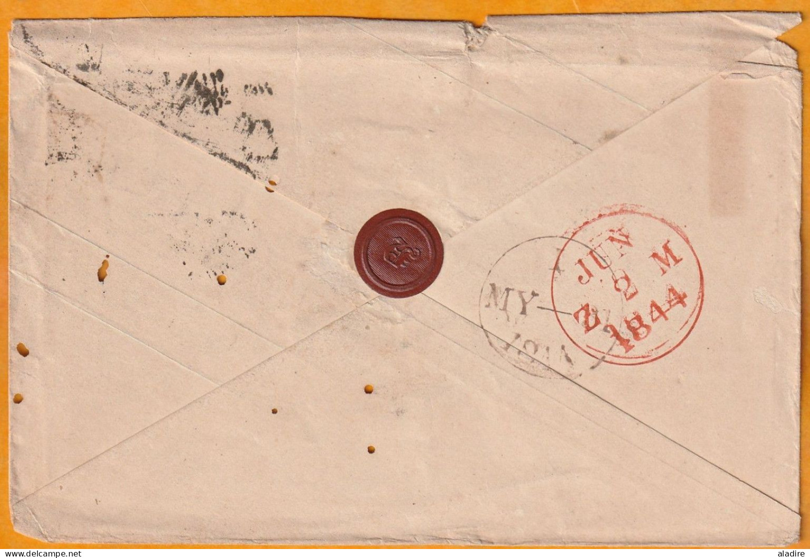 1844 - QV - 1d Pink Postal Stationery Cover From The Queen's Proctor In GOLSPIE, Highlands, Scotland - Marcophilie