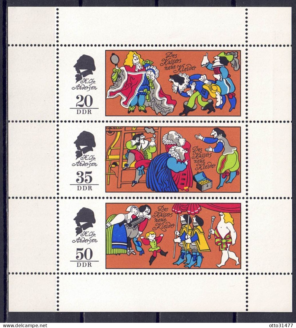 DDR 1975 - Märchen (X), Nr. 2096 - 2098 Im Kleinbogen, Postfrisch ** / MNH - 1971-1980