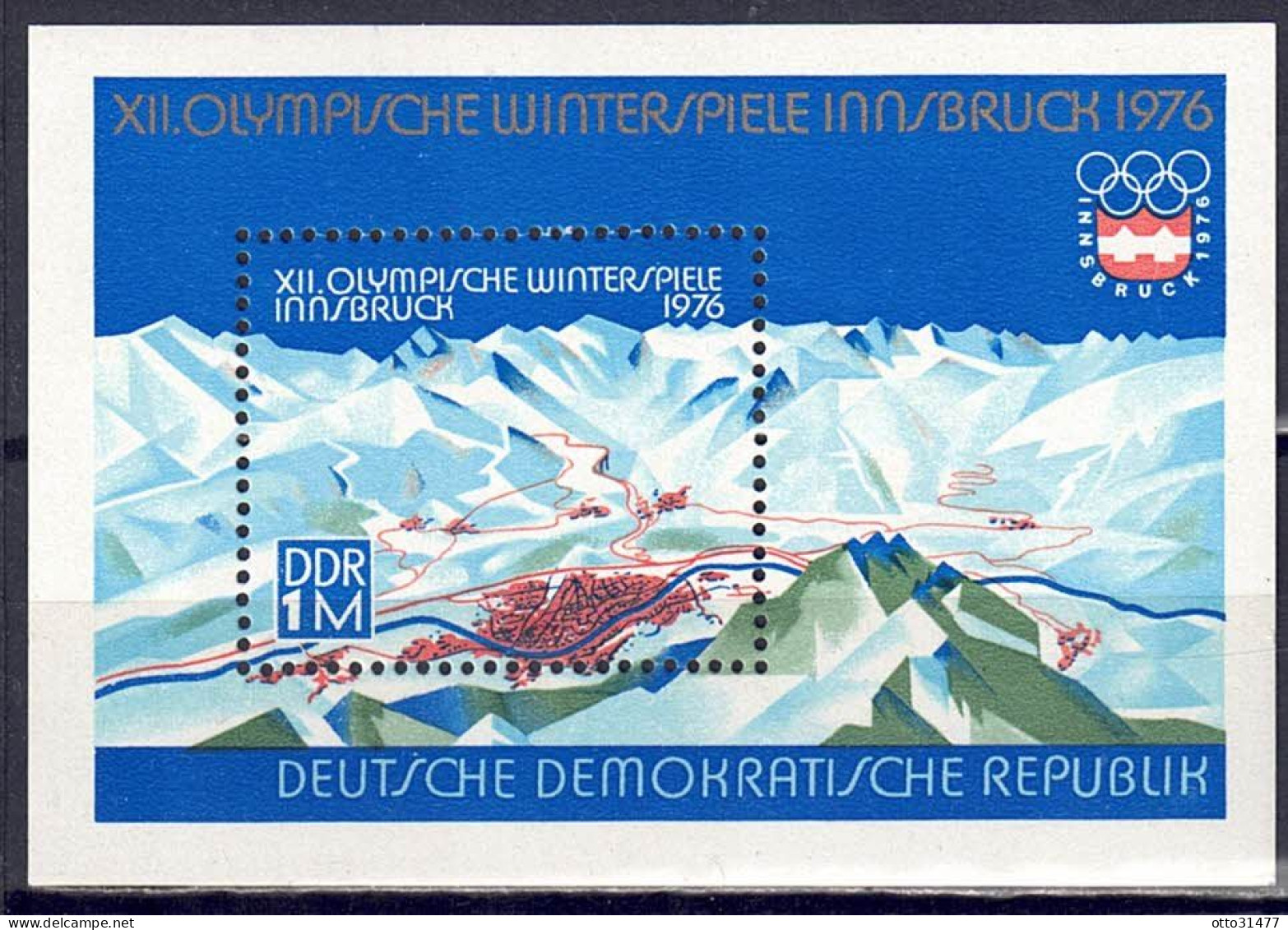 DDR 1975 - Olymp. Spiele, Block 43, Postfrisch ** / MNH - 1971-1980