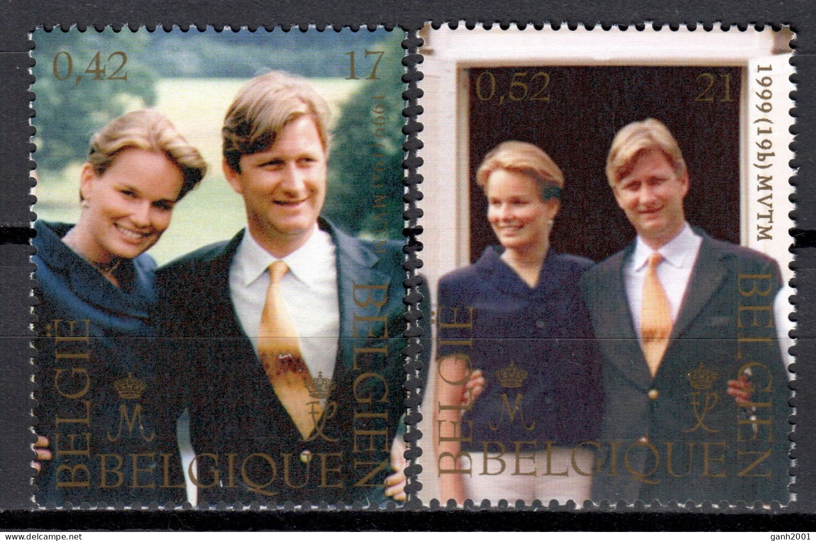 Belgium 1999 Bélgica / Prince Philippe & Princess Mathilde MNH Príncipes Felipe Y Matilde / Ia17  34-4 - Familles Royales