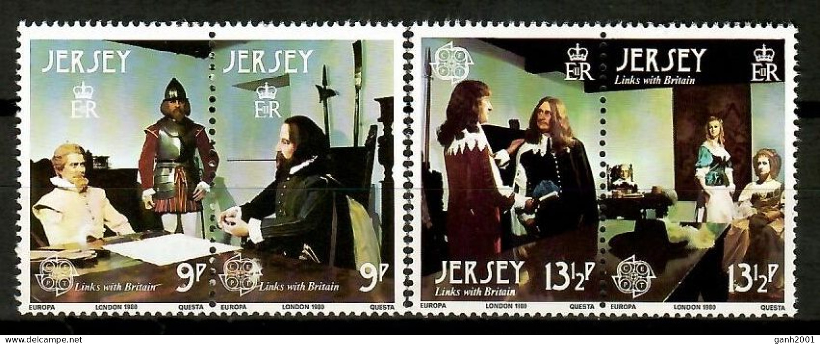 Jersey 1980 / Europa CEPT Famous People MNH Celebridades / Kg03  34-4 - 1980