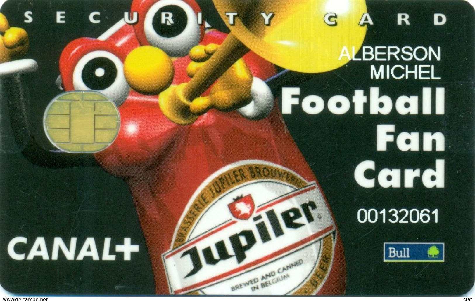 Football Fan Card - Voetbal Fankaart  - Jupiler - Canal+ - Andere & Zonder Classificatie