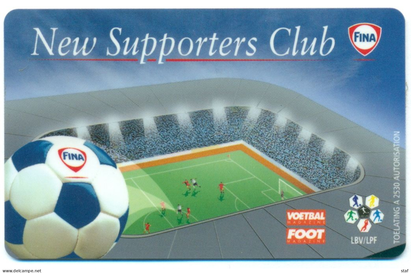 Football Fan Card - Voetbal Fankaart  - Jupiler - Canal+ - Other & Unclassified