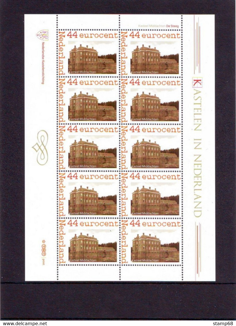 Nederland NVPH 2562Aa18  Vel Persoonlijke Zegels Kastelen In Nederland Kasteel Middachten 2009 MNH Postfris - Persoonlijke Postzegels