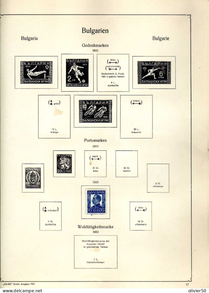 Bulgarie - (1931-37) - Boris III -  Famille Royale - Neufs* Et Obliteres -  5 Pages - 26 Val. - Ongebruikt