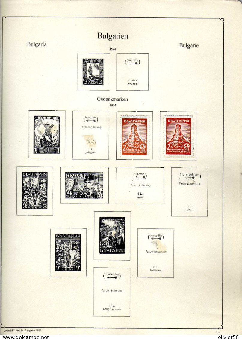 Bulgarie - (1931-37) - Boris III -  Famille Royale - Neufs* Et Obliteres -  5 Pages - 26 Val. - Ungebraucht