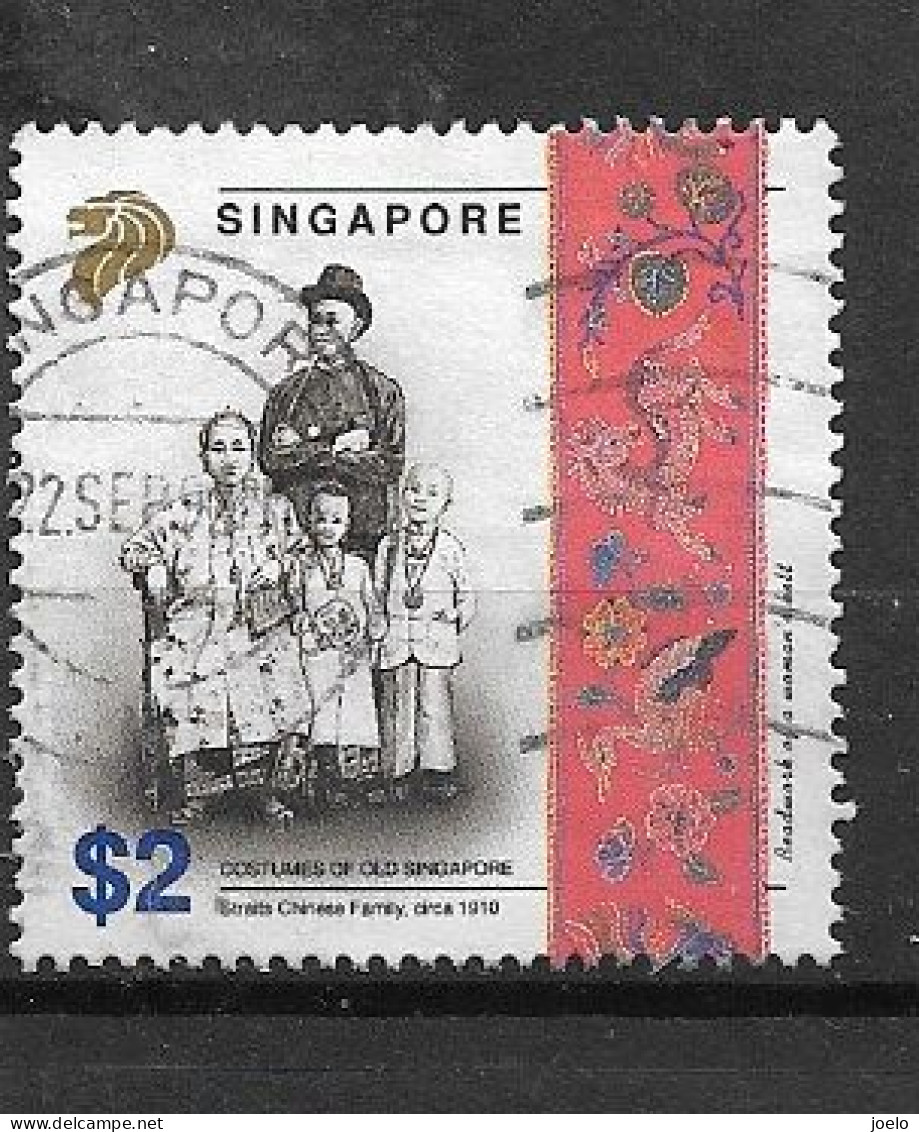 SINGAPORE 1992 COSTUMES OF 1910 $2 - Singapur (1959-...)