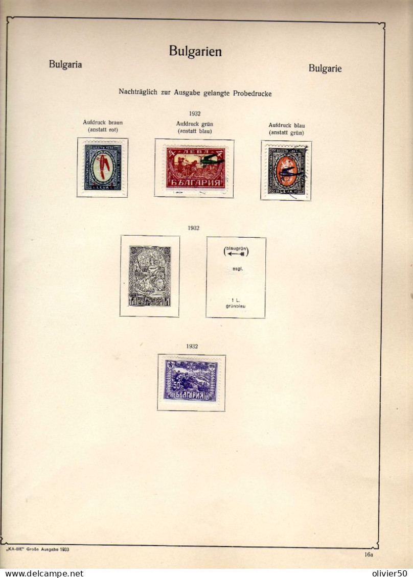 Bulgarie - (1927-28) -  Timbres Poste Avec Un Avion En Surcharge - Neufs*   - MLH   Et Obliteres - Poste Aérienne