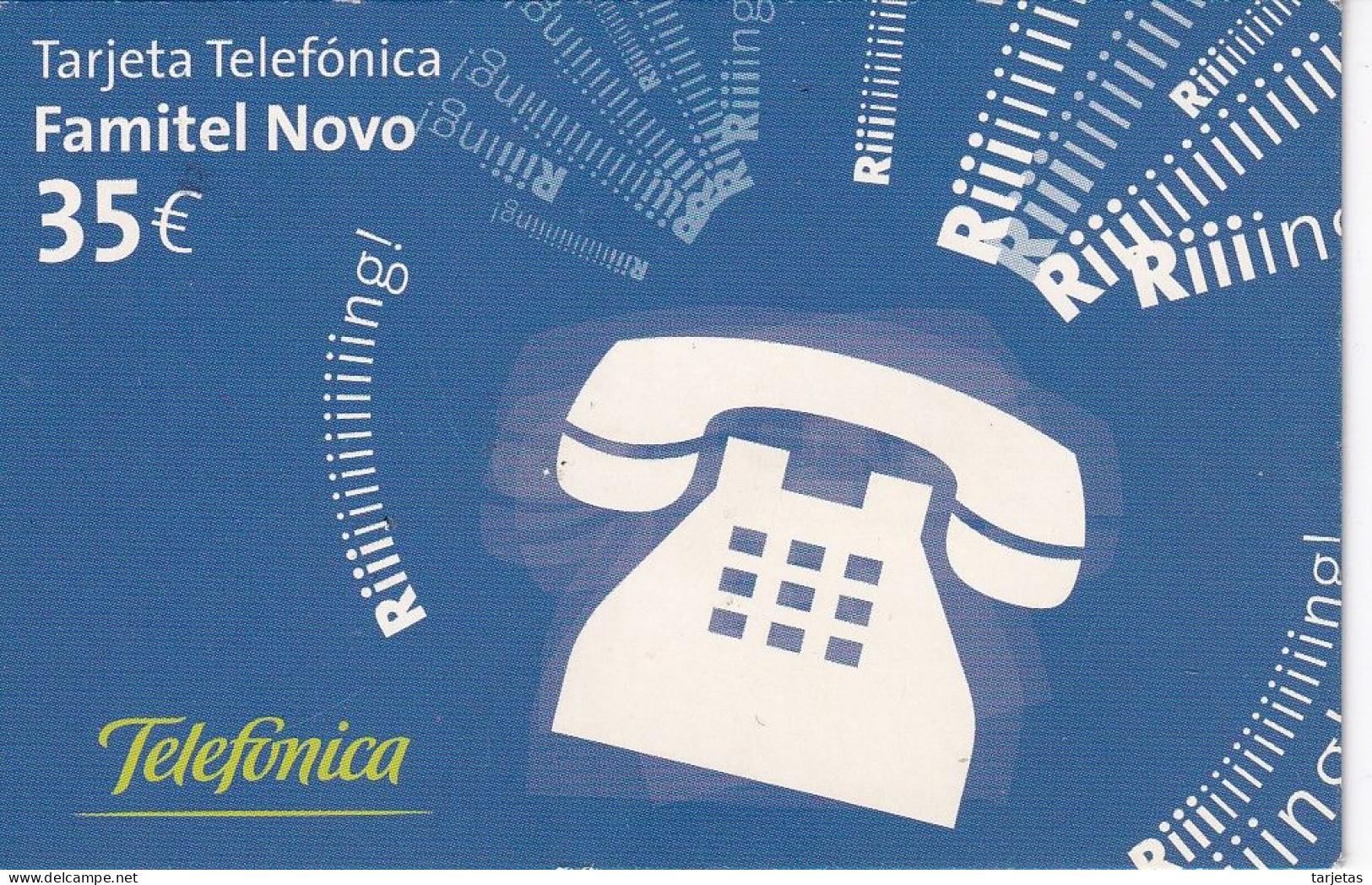 TARJETA DE ESPAÑA DE TELEFONICA DE FAMITEL NOVO DE 35€ - Telefonica