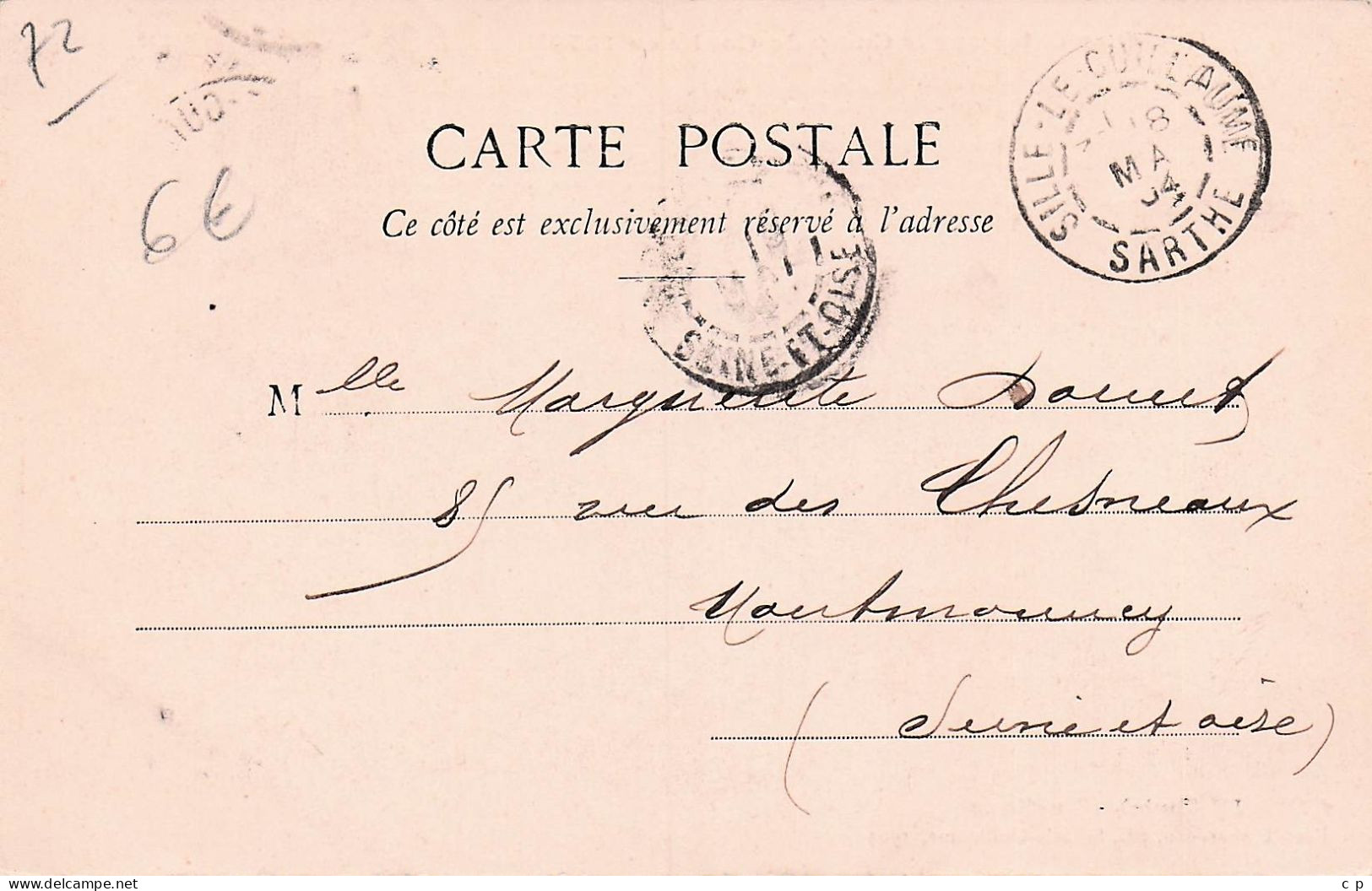 Conlie - Gare - Construite En 1870 -  CPA °J - Conlie