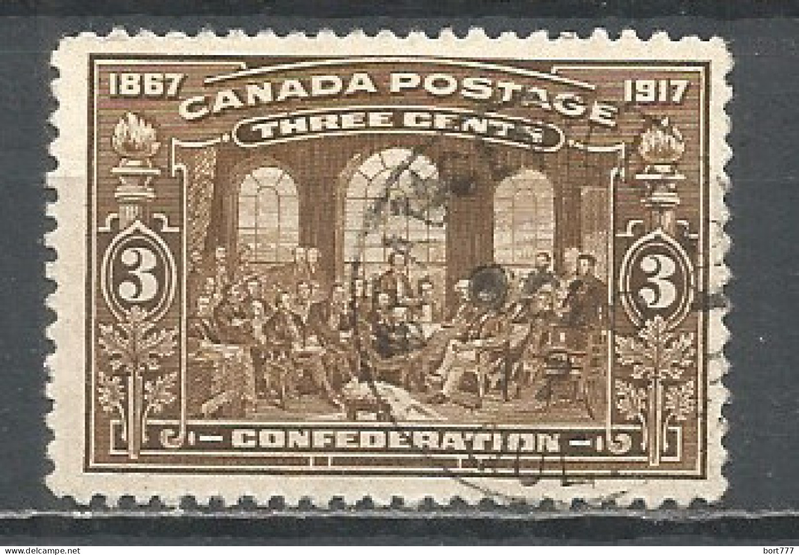 Canada 1917 Year, Used Stamp Mi.# 104 - Usati