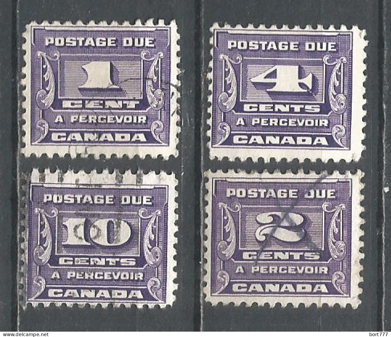 Canada 1933 Year, Used Stamps Set Mi.# Porto 11-14 - Used Stamps