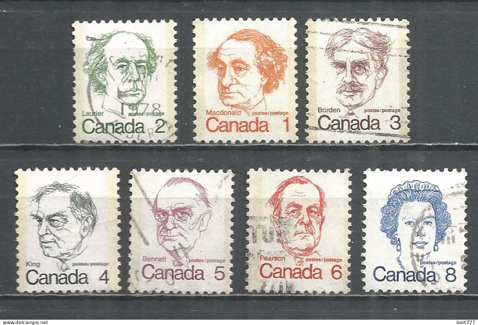 Canada 1973 Year, Used Stamps Mi.# 534-40 - Gebruikt