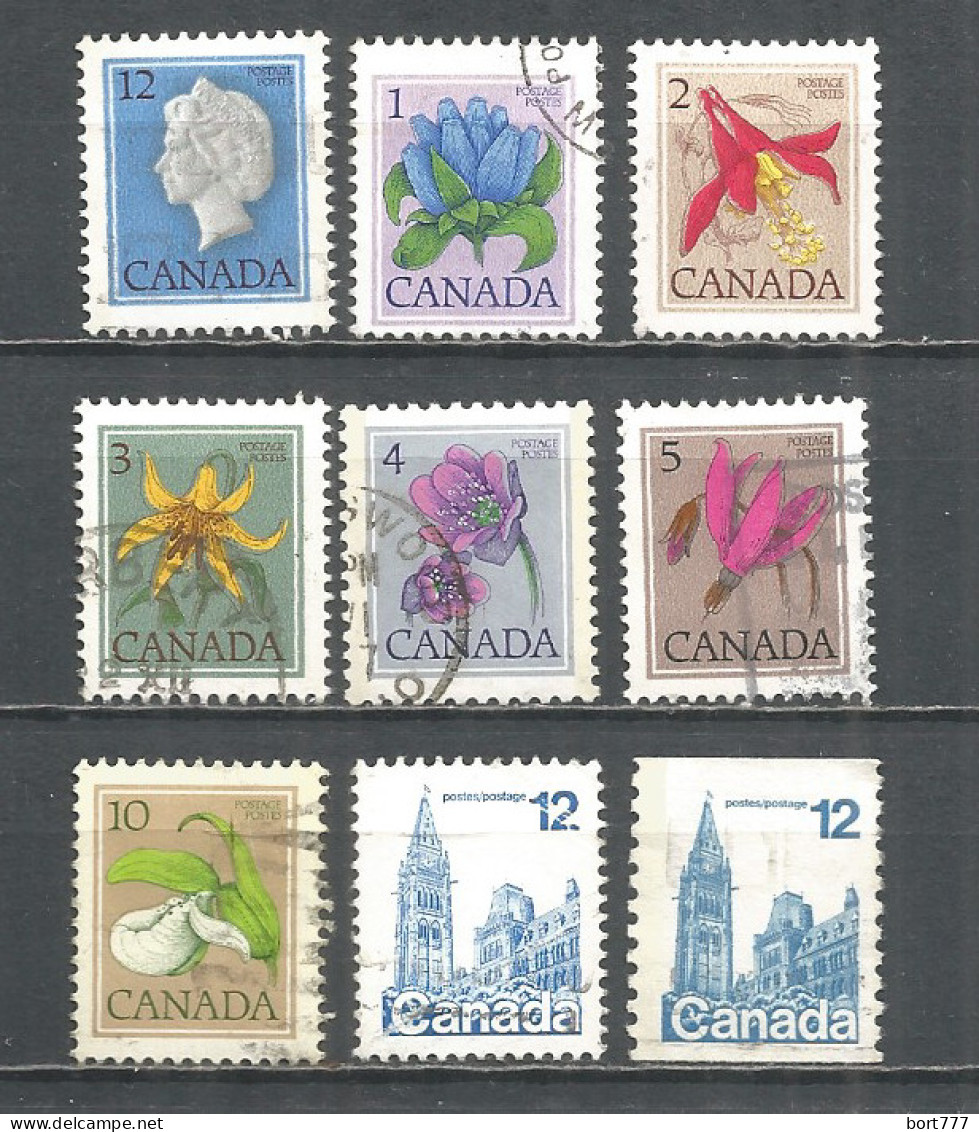 Canada 1977 Year, Used Stamps Mi.# 649,651-56,657A,C - Usati