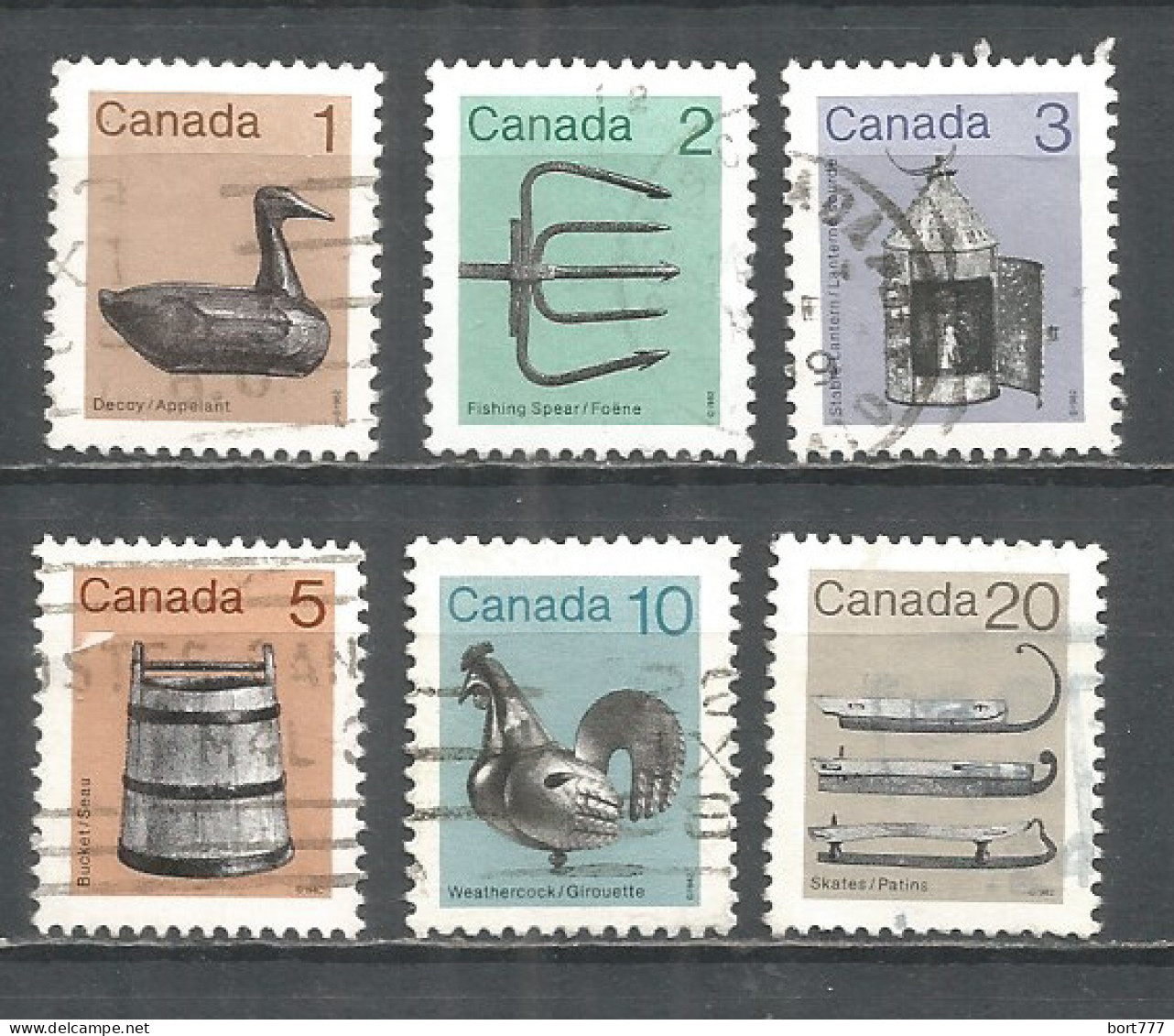 Canada 1982 Year, Used Stamps Mi.# 853-58 - Oblitérés