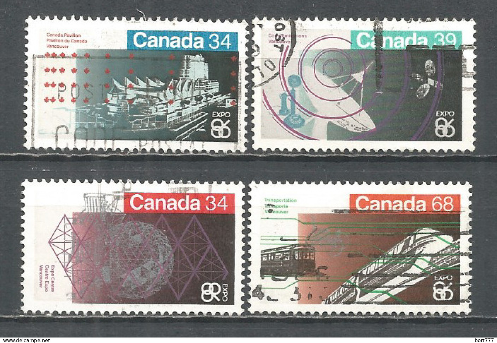 Canada 1986 Year, Used Stamps Mi.# 987-90 - Oblitérés
