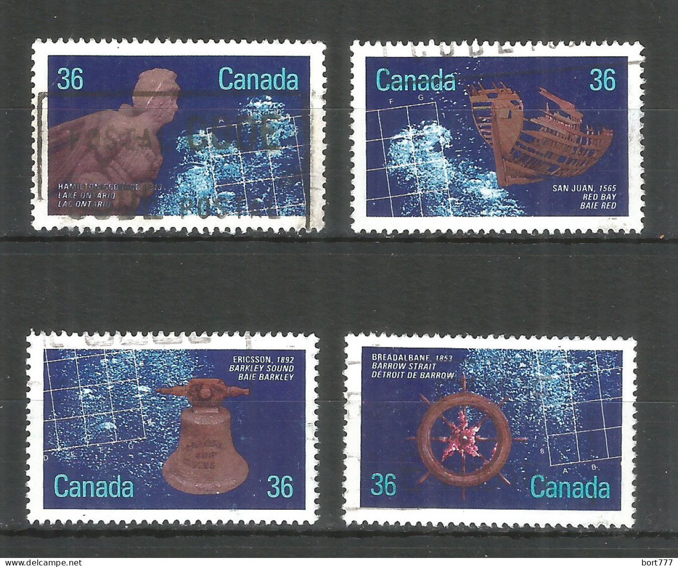 Canada 1988 Year, Used Stamps Mi.# 1054-57 - Oblitérés