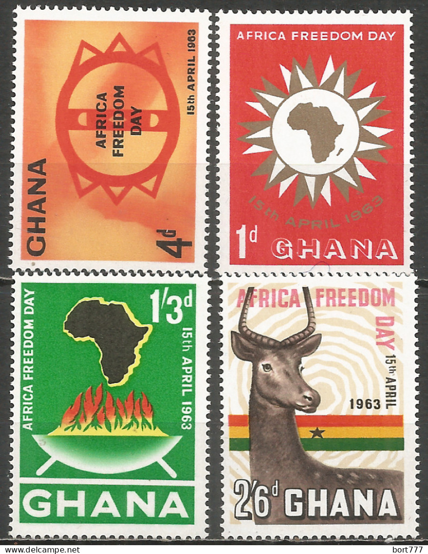 Ghana 1963 Mint Stamps MNH (**) Set  - Ghana (1957-...)