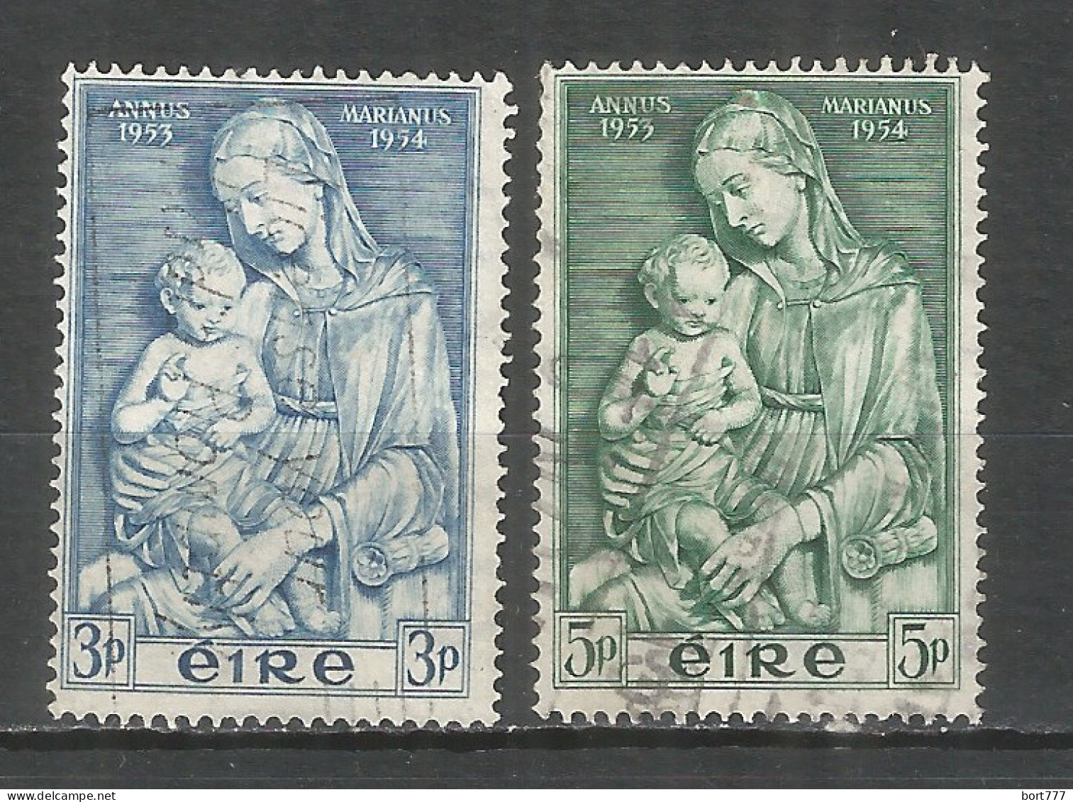 IRELAND 1954 Used Stamps Mi.# 120-121 - Oblitérés