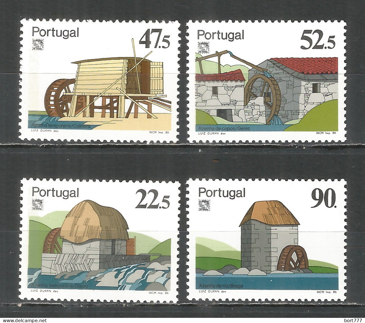 PORTUGAL 1986 Mint Stamps MNH(**) Mi .# 1704-1707 - Nuevos