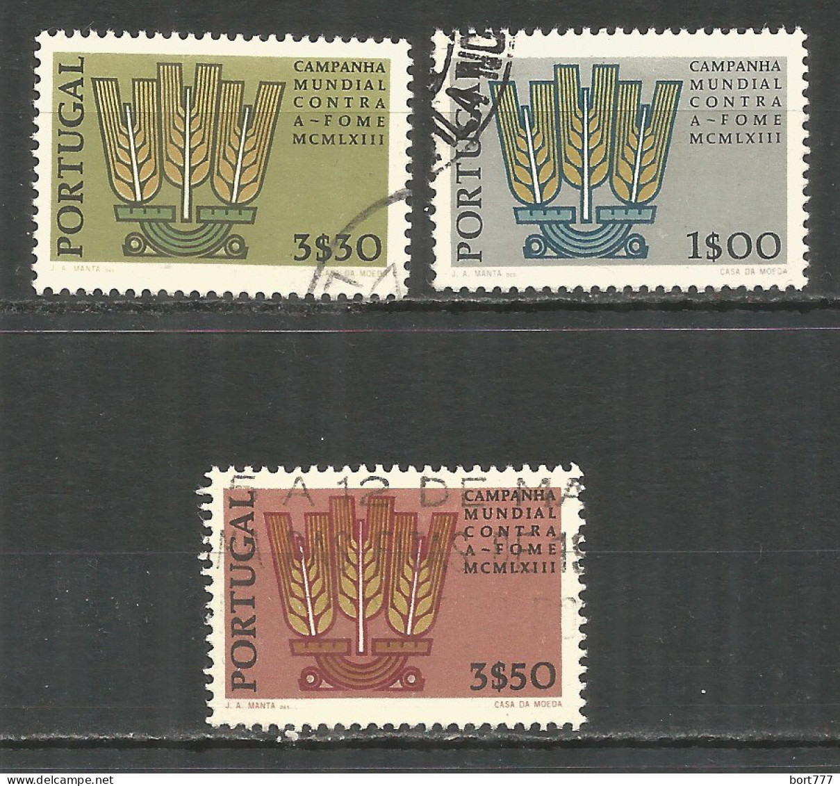 Portugal 1963 Used Stamps Mi.# 935-37 - Oblitérés
