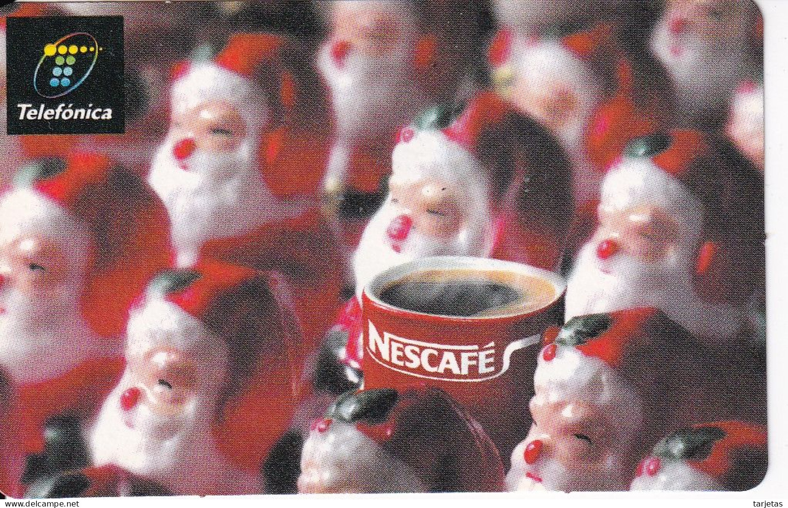 TARJETA DE ESPAÑA DE TELEFONICA DE NESCAFE - NAVIDAD-CHRISTMAS - Telefonica