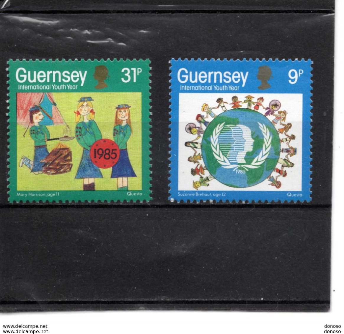 GUERNESEY 1985 Année Internationale De La Jeunesse Yvert 325-326, Michel 320-321 NEUF** MNH - Guernsey