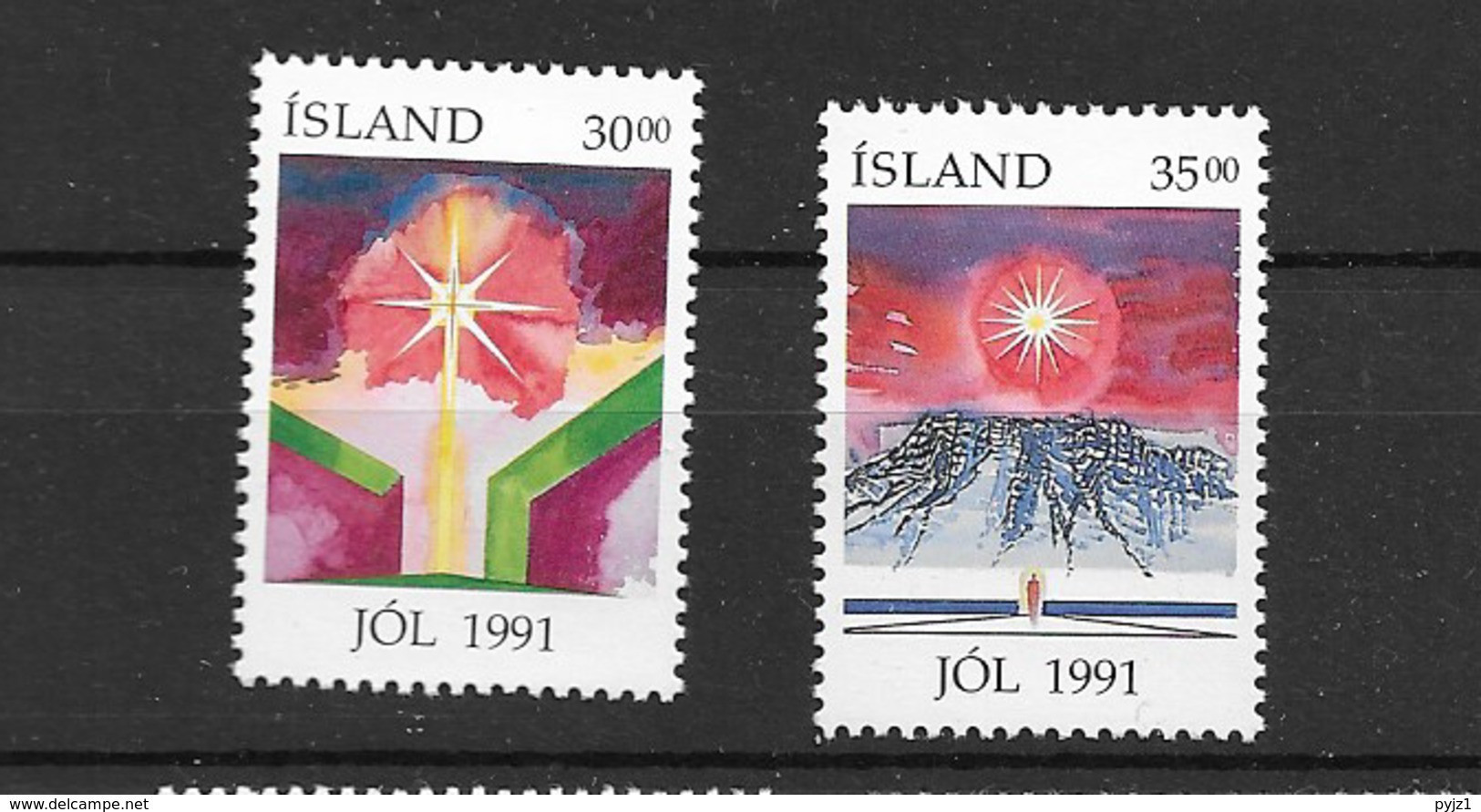 1991 MNH Iceland, Michel 758-9 Postfris** - Unused Stamps