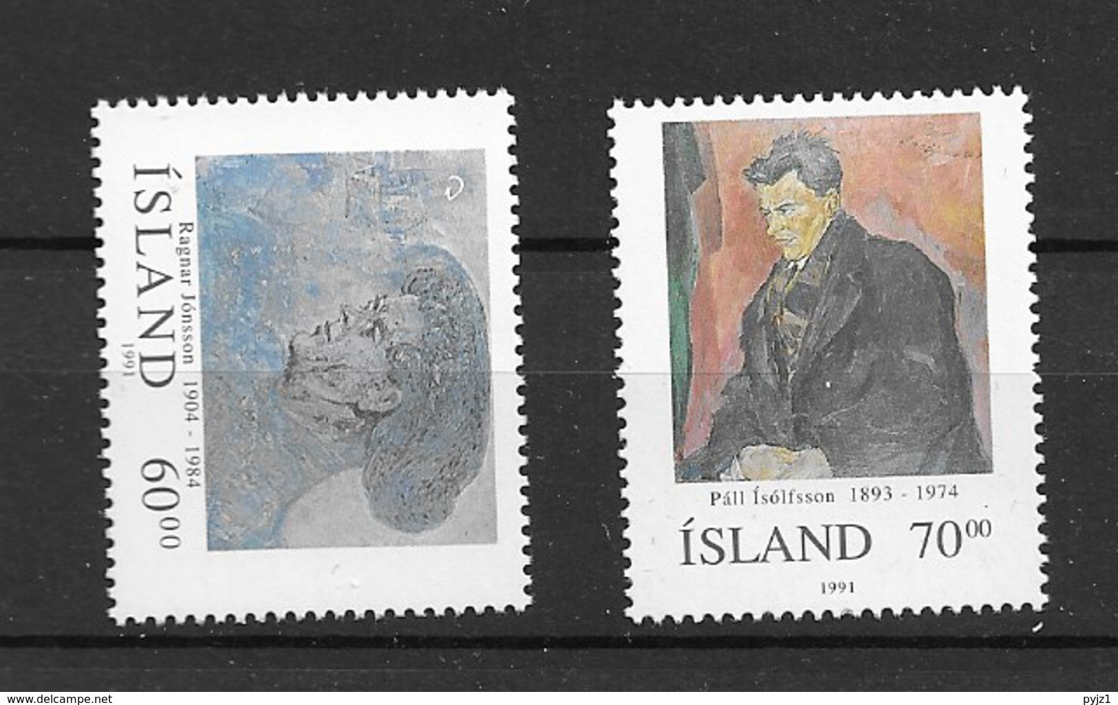 1991 MNH Iceland, Michel 751-2 Postfris** - Unused Stamps