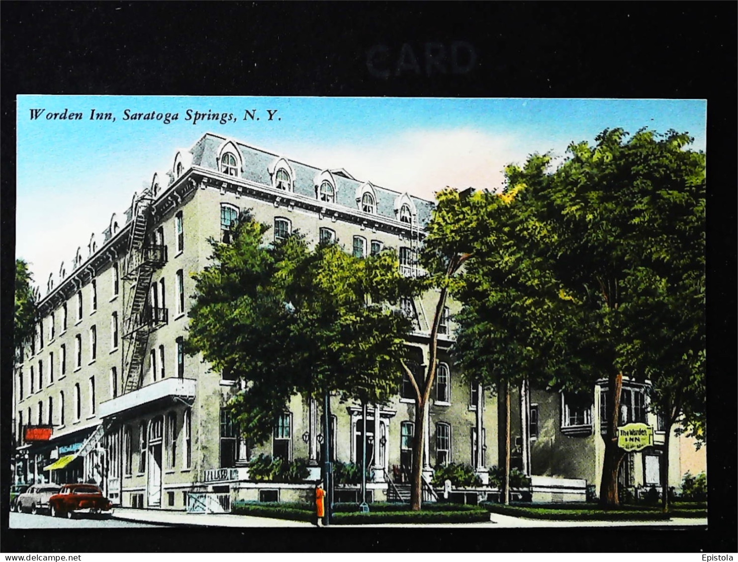 ►    Hafborn Spring House SAratoga Springs N.Y.       POst Card    From Folder  Depliant 1940s - Saratoga Springs