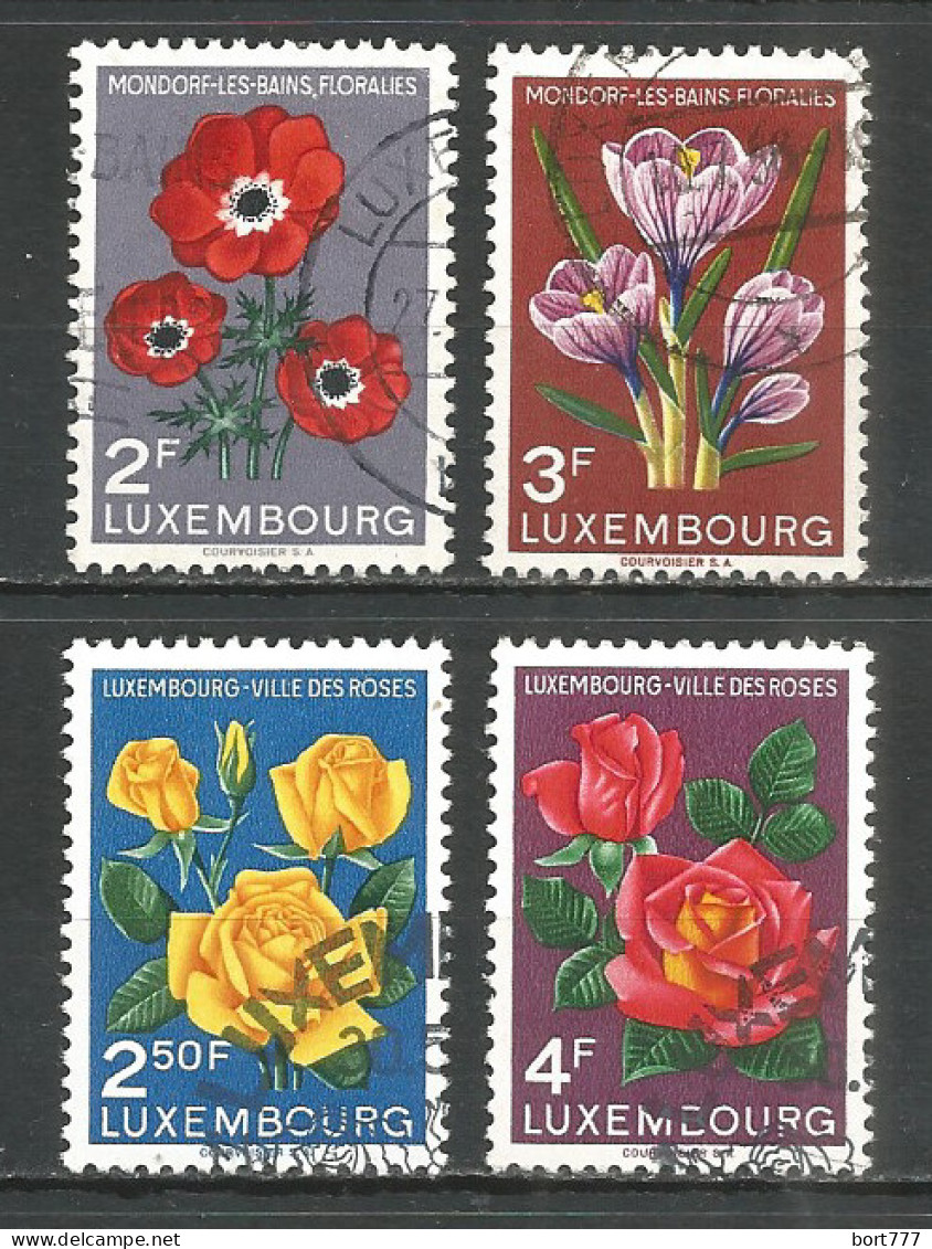 Luxembourg 1956 Used Stamps Set Mi # 547-550 Flowers - Used Stamps