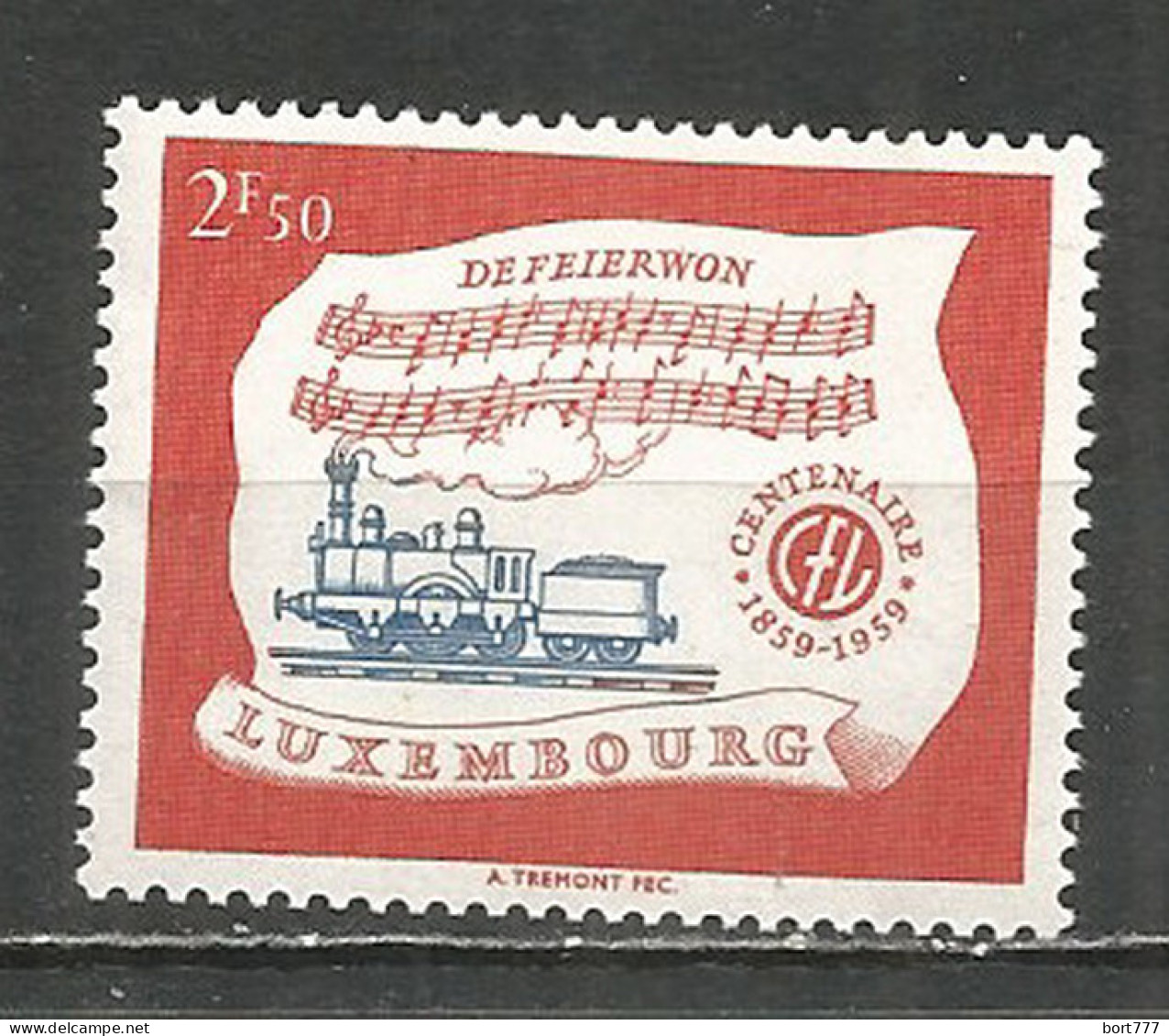 Luxembourg 1959 Year, Mint Stamp MNH (**)  - Ungebraucht