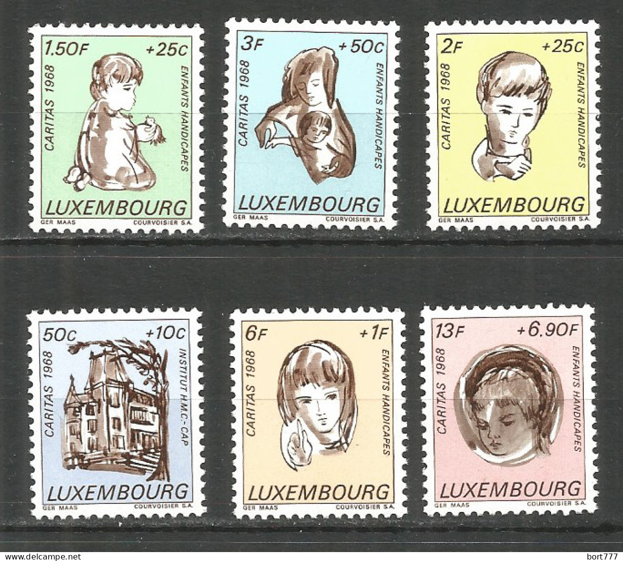 Luxembourg 1968 Year, Mint Stamps MNH (**)  - Neufs