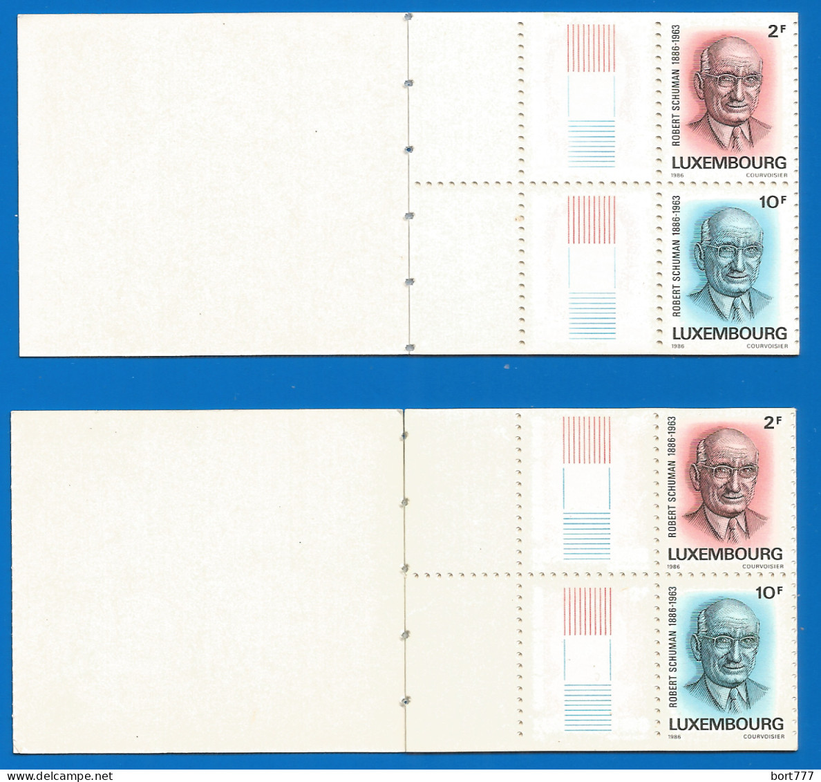 Luxembourg 1986 Mint 2 Booklets - Cuadernillos