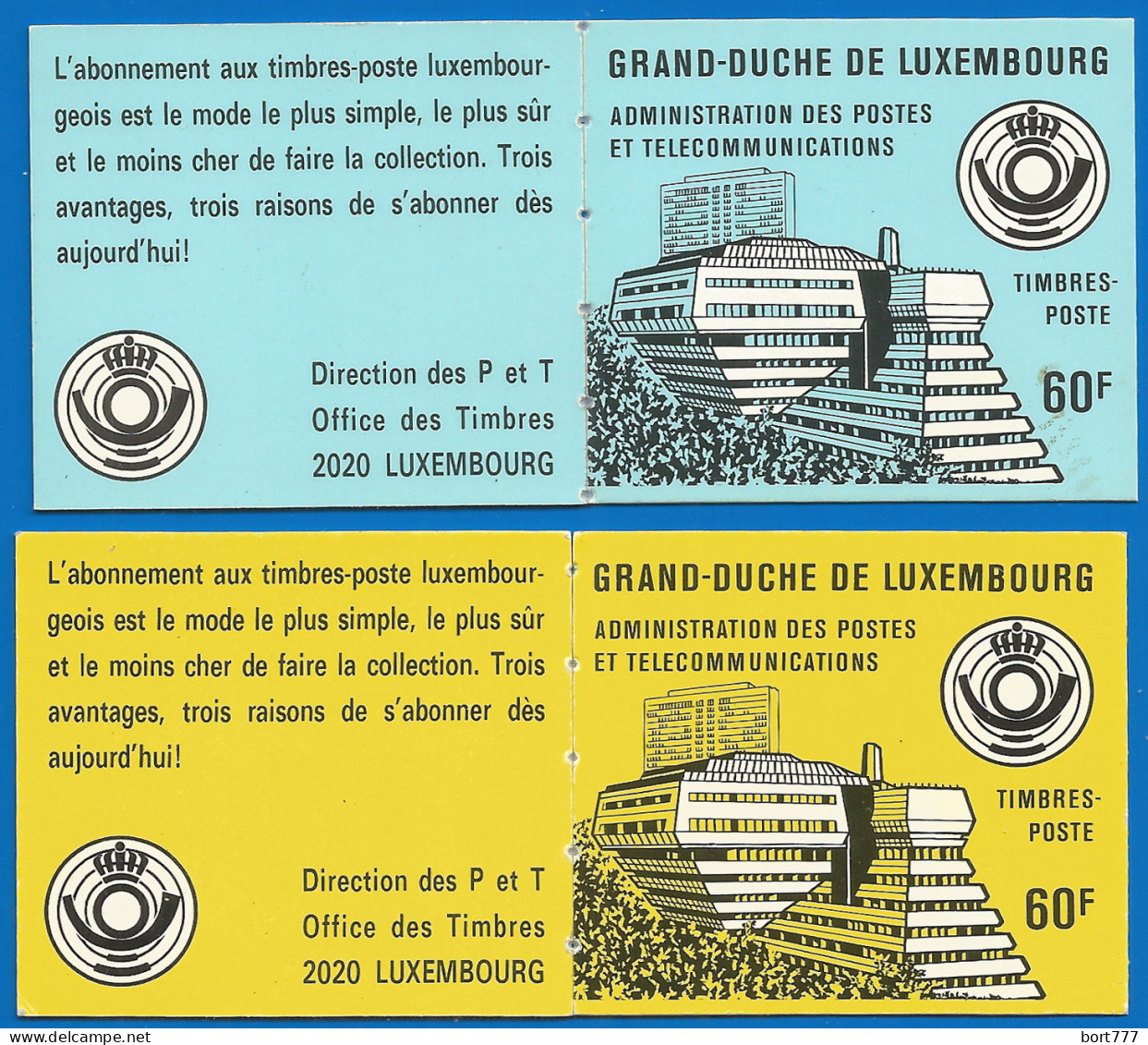 Luxembourg 1986 Mint 2 Booklets - Postzegelboekjes