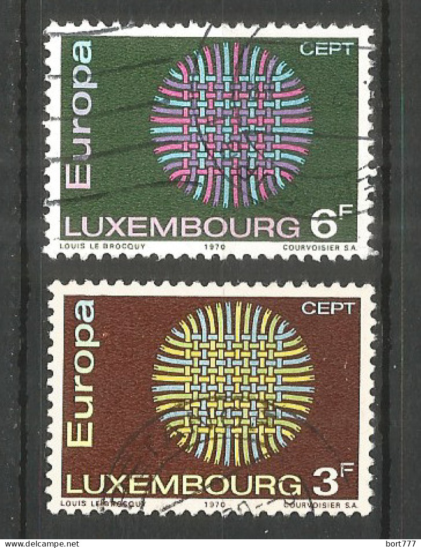 Luxembourg EUROPA CEPT 1970 Used Stamps Set - Usados