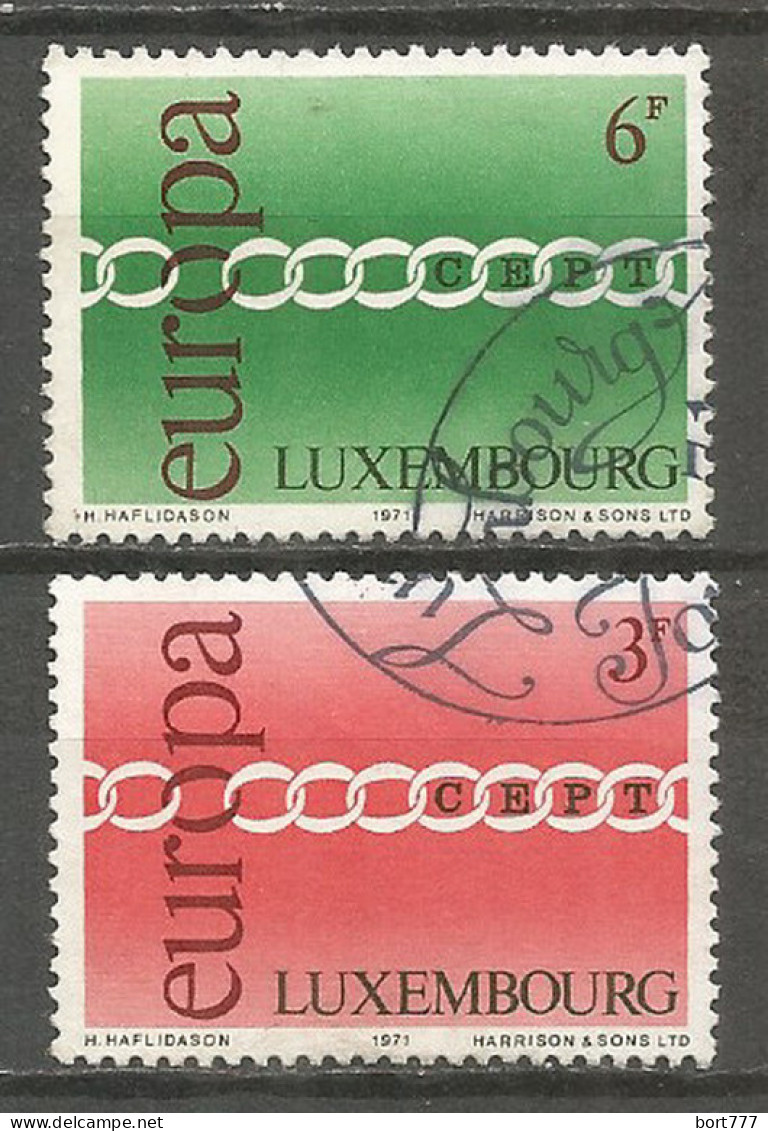 Luxembourg EUROPA CEPT 1971 Used Stamps Set  - Usados