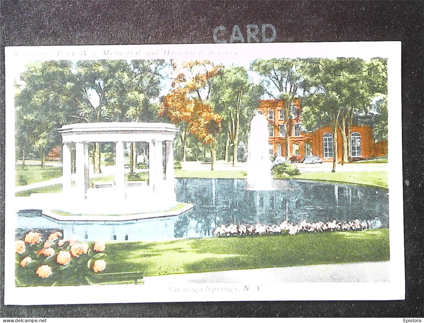 ►  National Museum Of Racing Buick Ou Cadillac   Saratoga Springs N.Y.       POst Card    From Folder  Depliant 1940s - Saratoga Springs