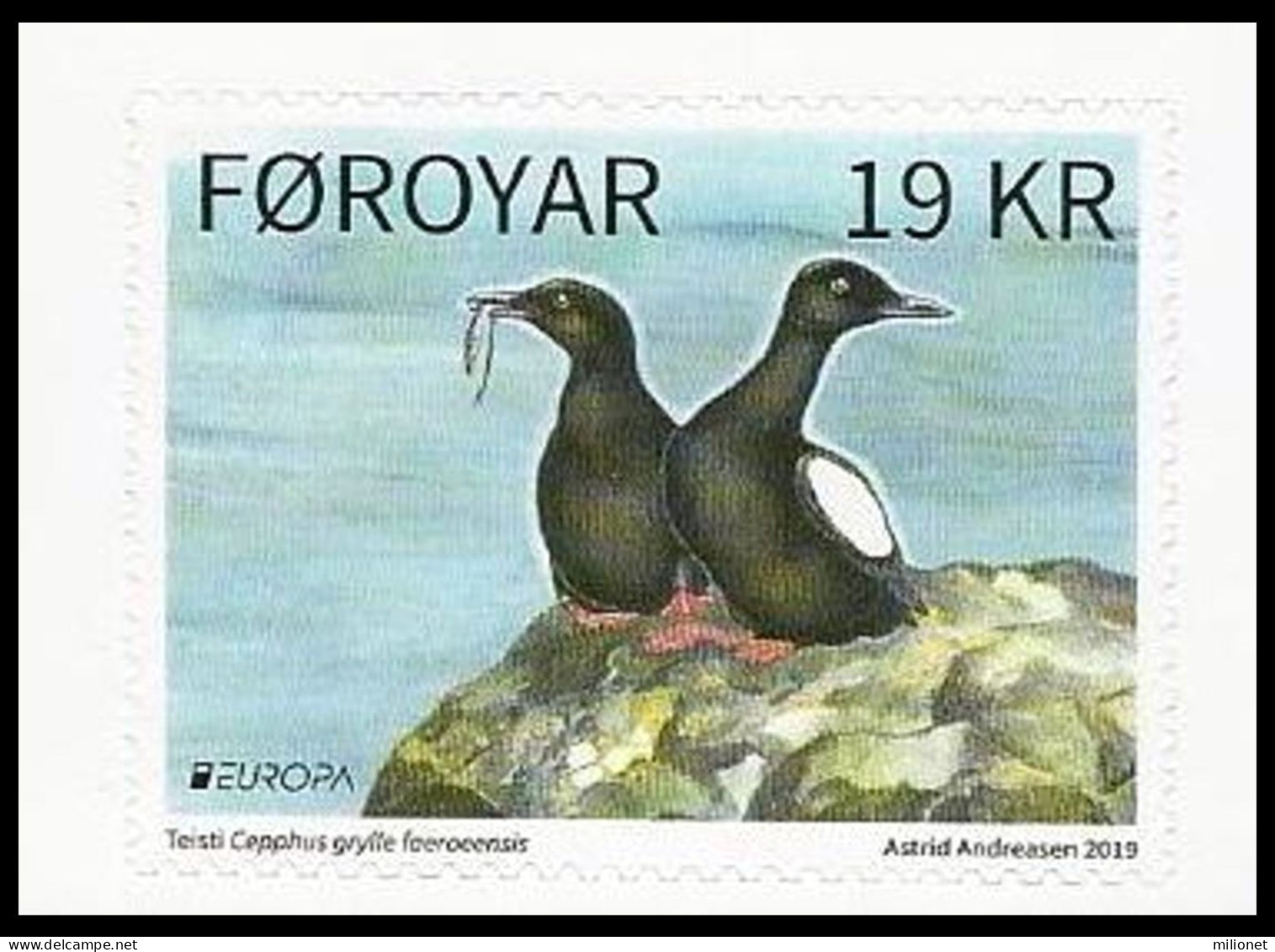 SALE!!! FAROE ISLANDS FEROE 2019 EUROPA CEPT National Birds Selfadhesive Stamp From Booklet MNH ** - 2019