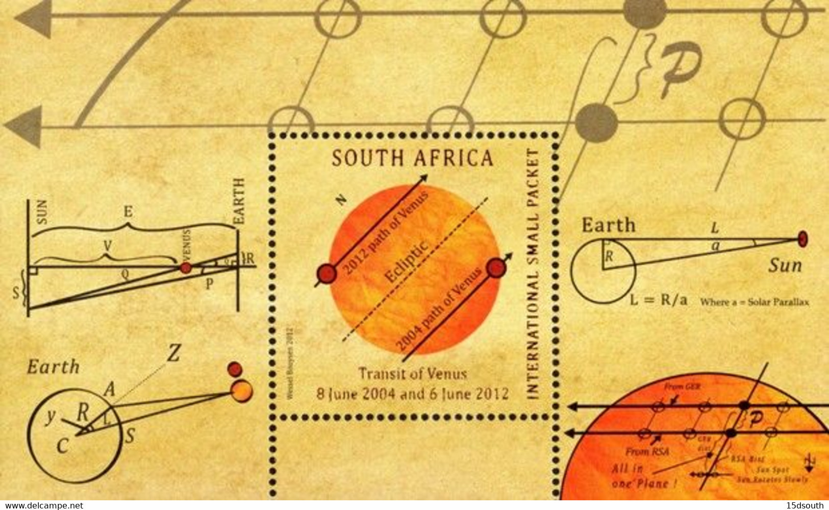 South Africa - 2012 Transit Of Venus MS (**) - Nuovi