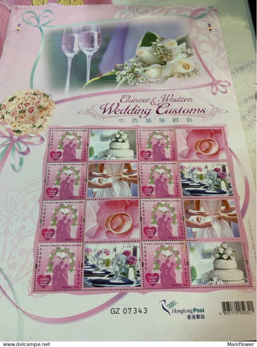 Hong Kong Stamp 2013 Wedding And Customs Sheet MNH - Brieven En Documenten