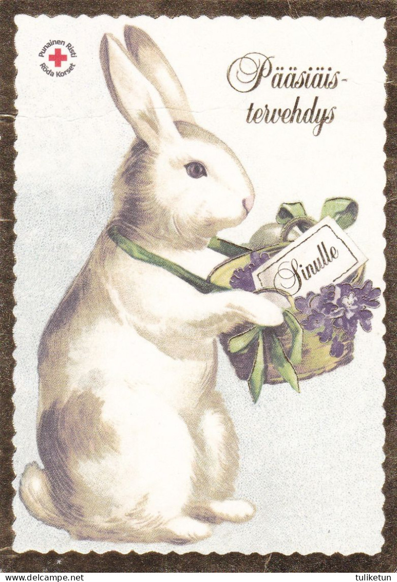 Postal Stationery - Easter Greeting - Bunny - Hare - Red Cross 2022 - Suomi Finland - Postage Paid - Postal Stationery