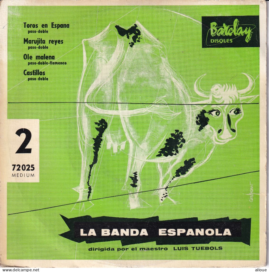 LA BANDA ESPANOLA  - EP FR  - TORO OF ESPANA + 3 - Música Del Mundo