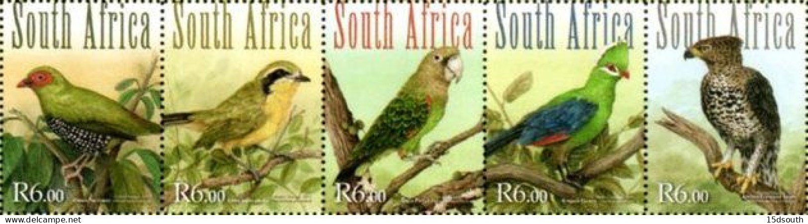 South Africa - 2011 Forest Birds Set (**) - Unused Stamps