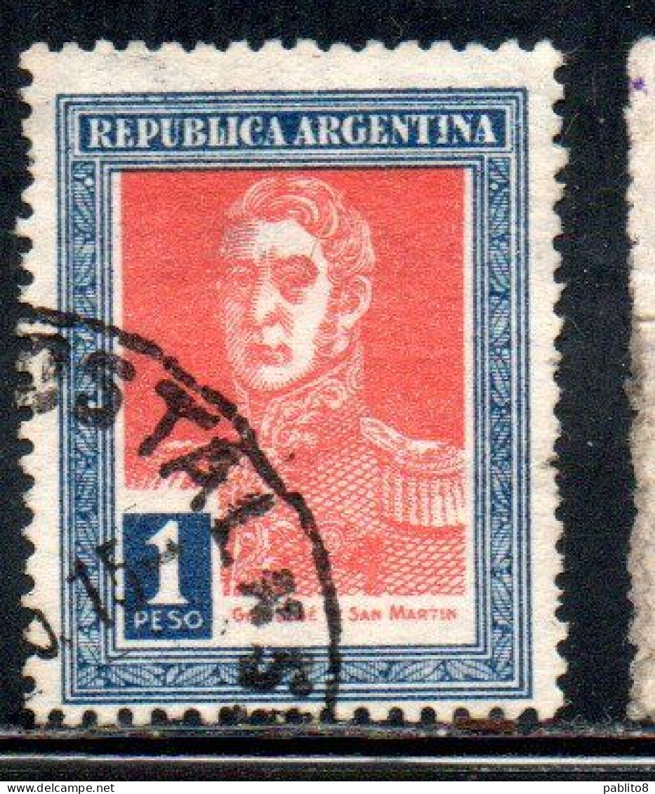 ARGENTINA 1923 JOSE DE SAN MARTIN 1p USED USADO OBLITERE' - Usados