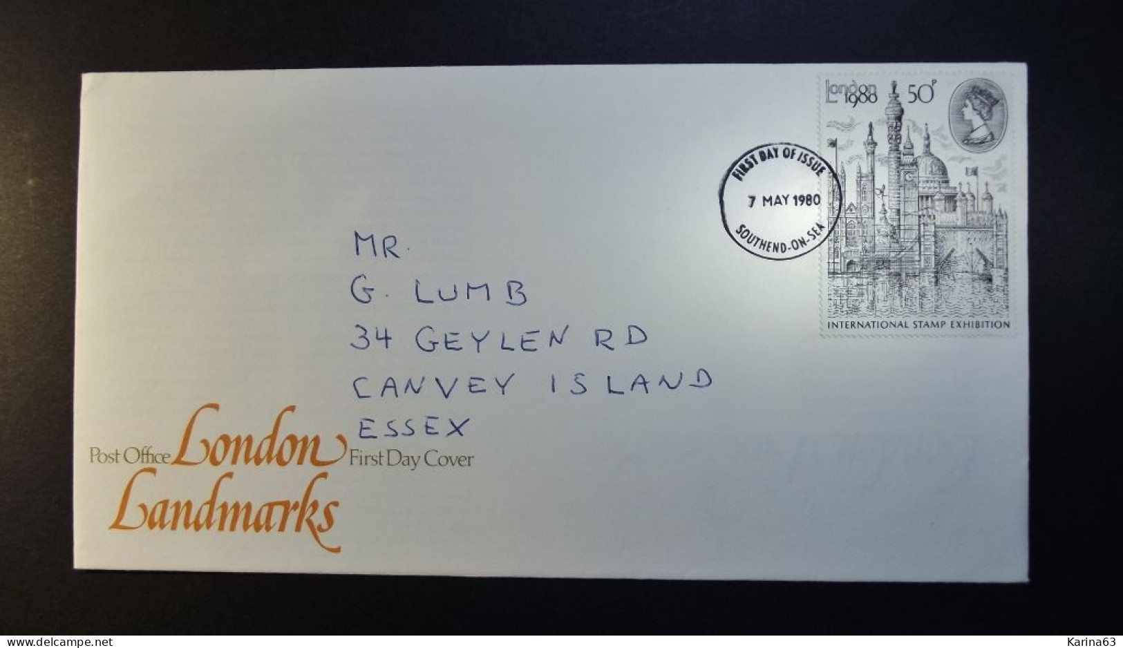 Great Britain - FDC - 1980 - 1 Envelope  - London Landmarks   - With Insert - Cancellation Southend-on Sea - Essex - 1971-1980 Decimale  Uitgaven